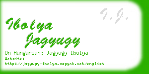 ibolya jagyugy business card